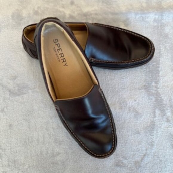 Sperry Top-sider Men\'s Hampden Venetian Sahara Leather Flat Loafer 12 Medium main image 4